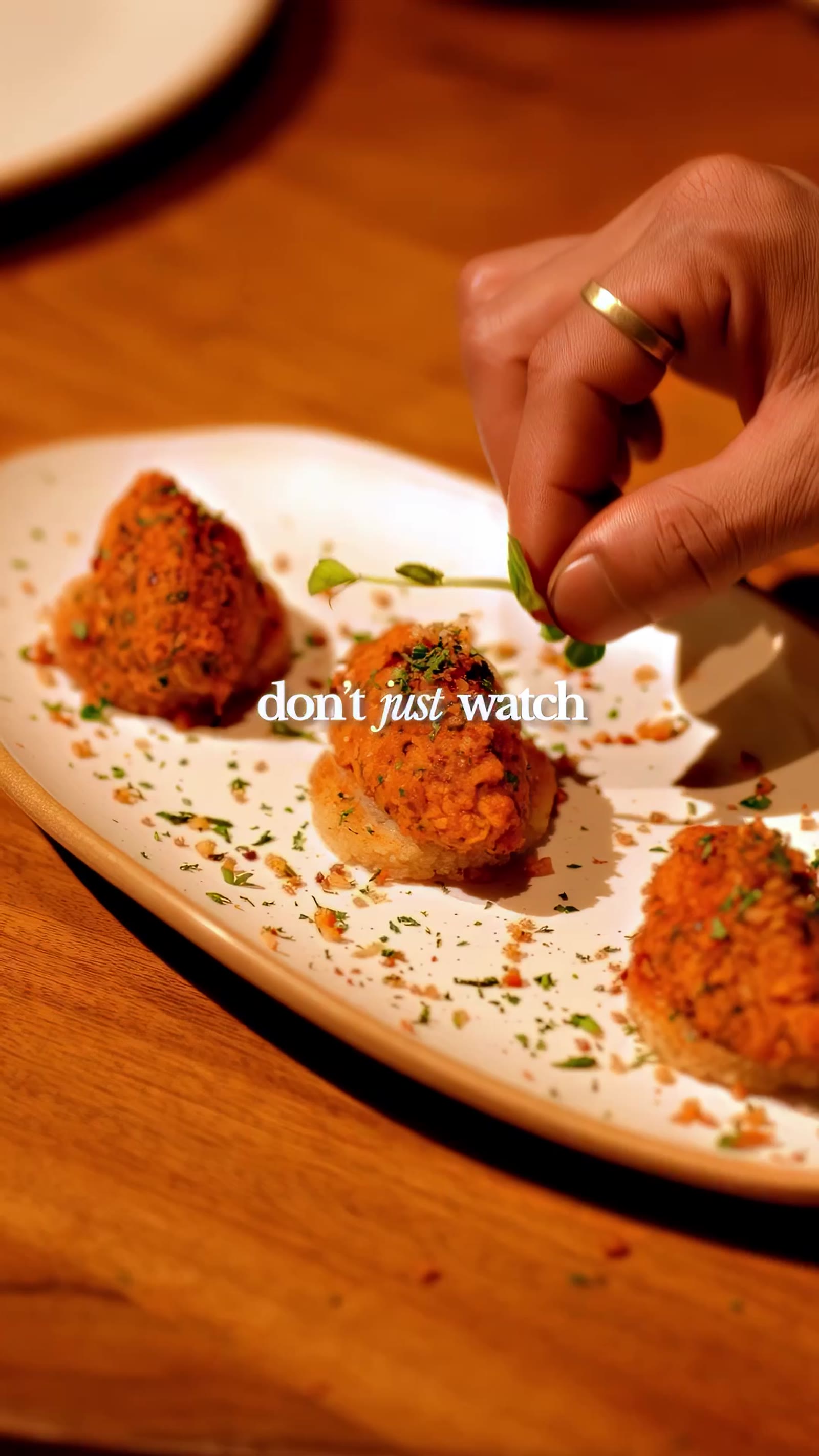 A frame from Wizi’s food vlog